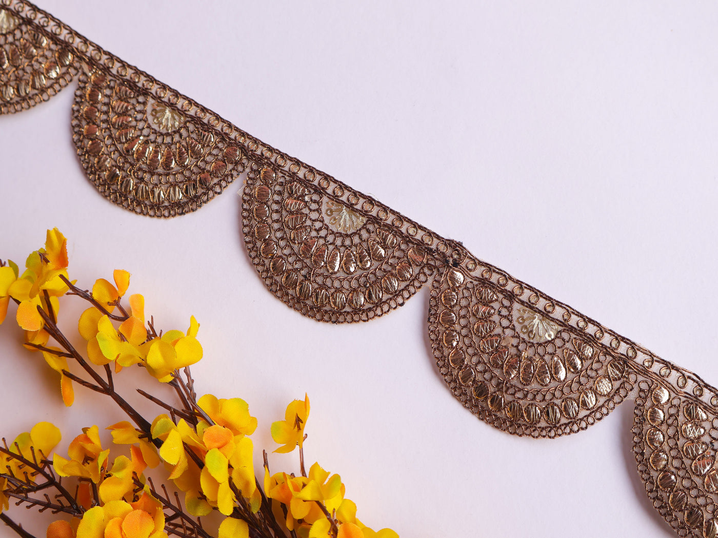 9 Yards -Beautiful Scalloped Gota Patti Lace Trim