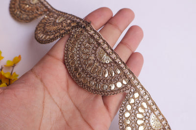 9 Yards -Beautiful Scalloped Gota Patti Lace Trim