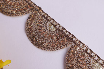 9 Yards -Beautiful Scalloped Gota Patti Lace Trim