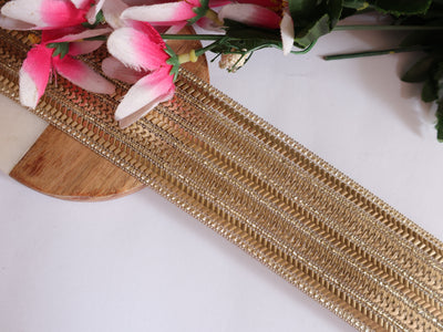 9 Yards - Golden Passementerie Decorative Lace Trim