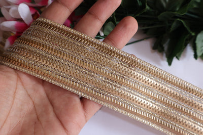 9 Yards - Golden Passementerie Decorative Lace Trim