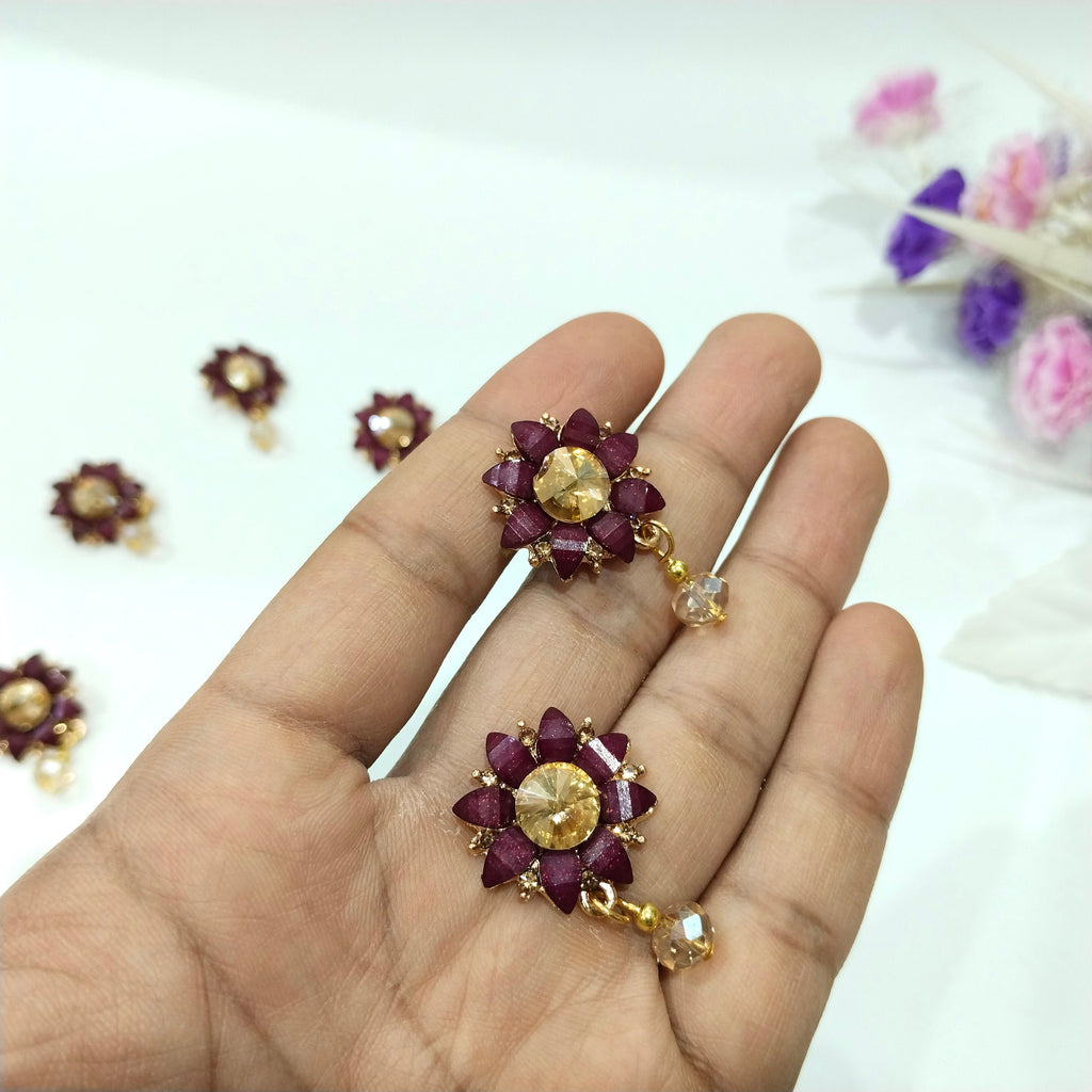 Floral Rhinestone Crystal Embellishments: Sewing Decoration, Garment Artwork (Pack of 10)