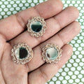 Rose Gold Mirror Applique Patches: Indian Sewing Embellishments (25 Pc)