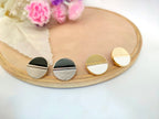 Metallic Round Sew-On Buttons: Silver & Gold, DIY Craft Decoration (Pack of 10)