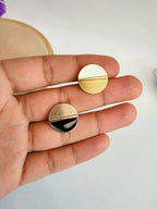 Metallic Round Sew-On Buttons: Silver & Gold, DIY Craft Decoration (Pack of 10)