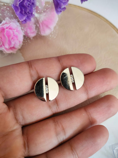 10 Silver/Gold Round Sew-On Buttons: DIY Craft Decoration (16mm)