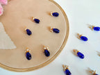 Navy Blue Crystal Latkan Tassels: Indian Bridal Garment Charms (25pc)