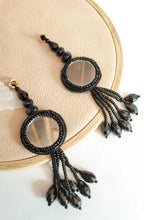 Mirror & Crystal Tassel Latkan Hangings: Indian Decor DIY (1 Pair)