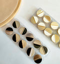 Metallic Round Sew-On Buttons: Silver & Gold, DIY Craft Decoration (Pack of 10)