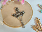 Rhinestone Leaf Patch: Crystal Applique for DIY Sewing & Crafting