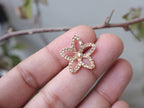 Golden Rhinestone Star Buttons: Metallic Sew-On Embellishments, 20mm (Pack of 10)