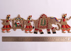 Indian Wedding Applique Patch: Handcrafted Zardozi Elephant Baarat
