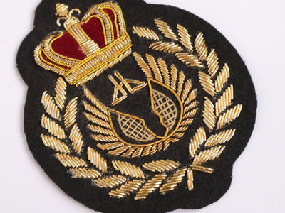 Intricate Crown Embroidered Applique Sew On Patch 8x7cm