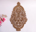 Baroque Embroidered Applique Patch, Sequin & Brass Sew-On Embellishment