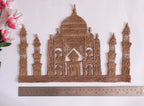 Taj Mahal Applique Patch, Embroidered Zardozi Knotwork, Handmade