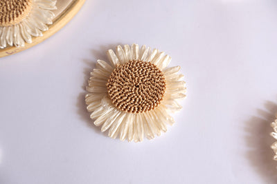 Set of 5 - Floral Boho Decorative Handmade Patches 8cm Wide