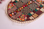 Boho Embroidered Neckline Patch: Beaded Indian Ethnic Applique