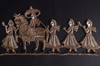 Zardozi Applique Patch: Indian Wedding Groom on Horse Sew-On