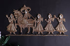 Zardozi Applique Patch: Indian Wedding Groom on Horse Sew-On