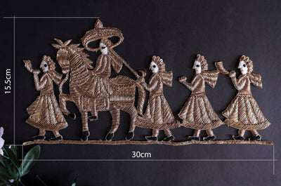Traditional Indian Wedding Patch, Groom on Horse - 1 Pc