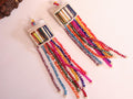 Rainbow Crystal Beaded Latkan Pair: Indian Sari Embellishment