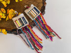 Rainbow Crystal Beaded Latkan Pair: Indian Sari Embellishment