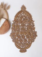 Baroque Embroidered Applique Patch, Sequin & Brass Sew-On Embellishment