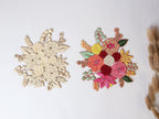 Handmade Floral Applique Patch: Indian Embroidered Art