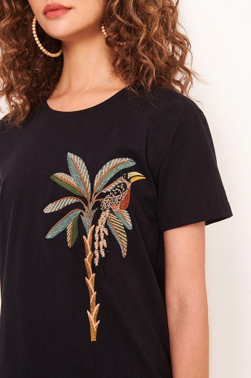 Beaded Bird Applique: Indian Embroidered Cutwork Patch