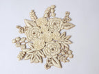 Handmade Floral Applique Patch: Indian Embroidered Art