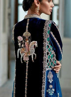 Beaded Sequin Horse Applique Patch: Indian Embroidered Artwork
