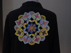 Handmade Zardozi Sequin Patch – Indian Mandala Applique (24cm)