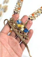 Sequin Embroidered Neckline Patch: V-Shaped Indian Applique with Sleeves