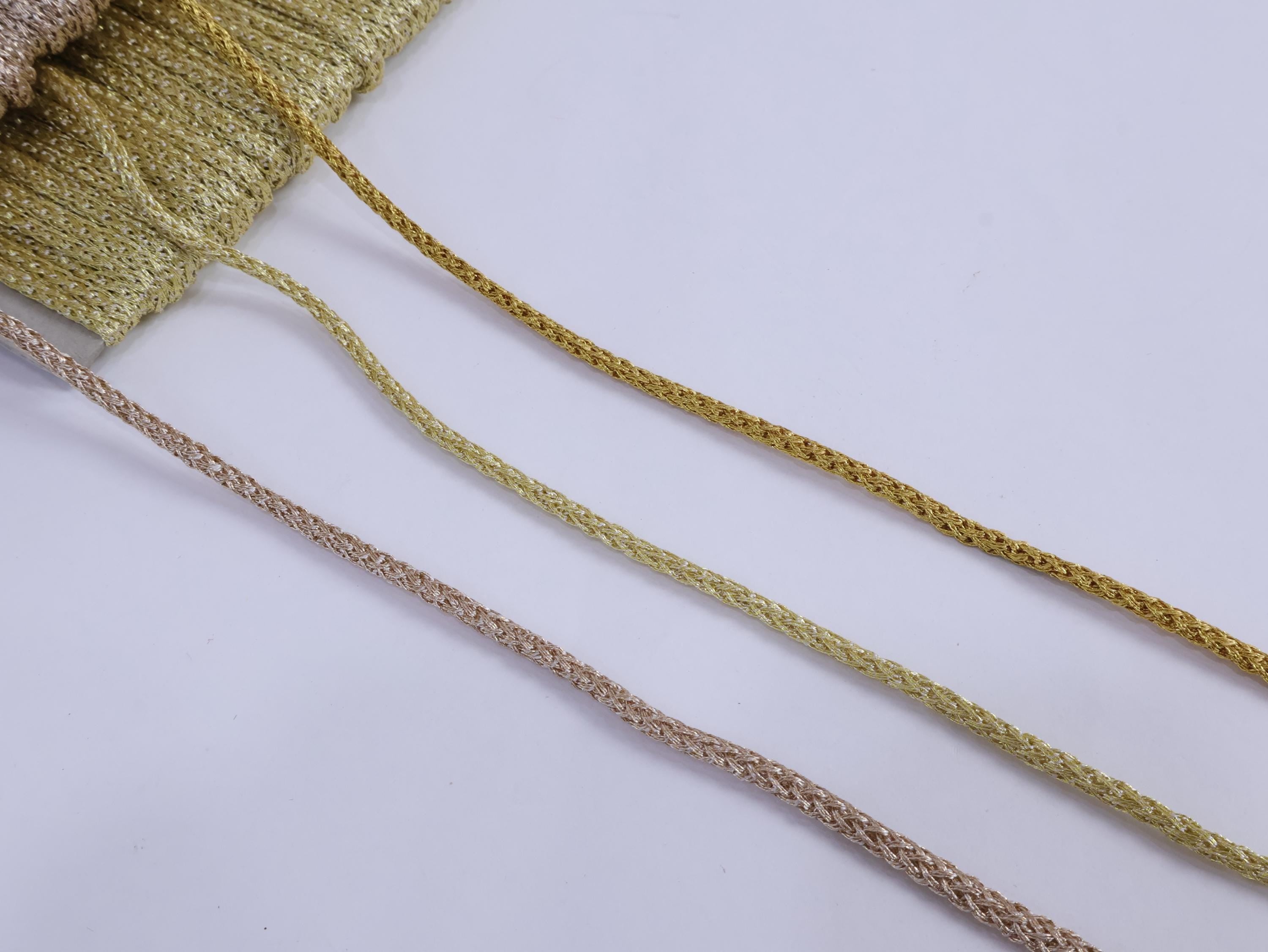 Zari Thread Braid Dori: Indian Trim, Jewelry Making, Gift Wrap - 9 Yards