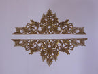 Zardozi Sleeve Patches: Antique Gold Indian Applique (1 Pair)