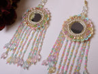 Sequin & Crystal Tassel Latkans: Indian Wedding Decor - 16cm