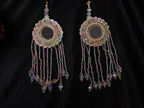 Sequin & Crystal Tassel Latkans: Indian Wedding Decor - 16cm