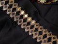 Rose Gold Mirror Cutwork Sari Trim: Indian Vine Lace, 4cm Wide