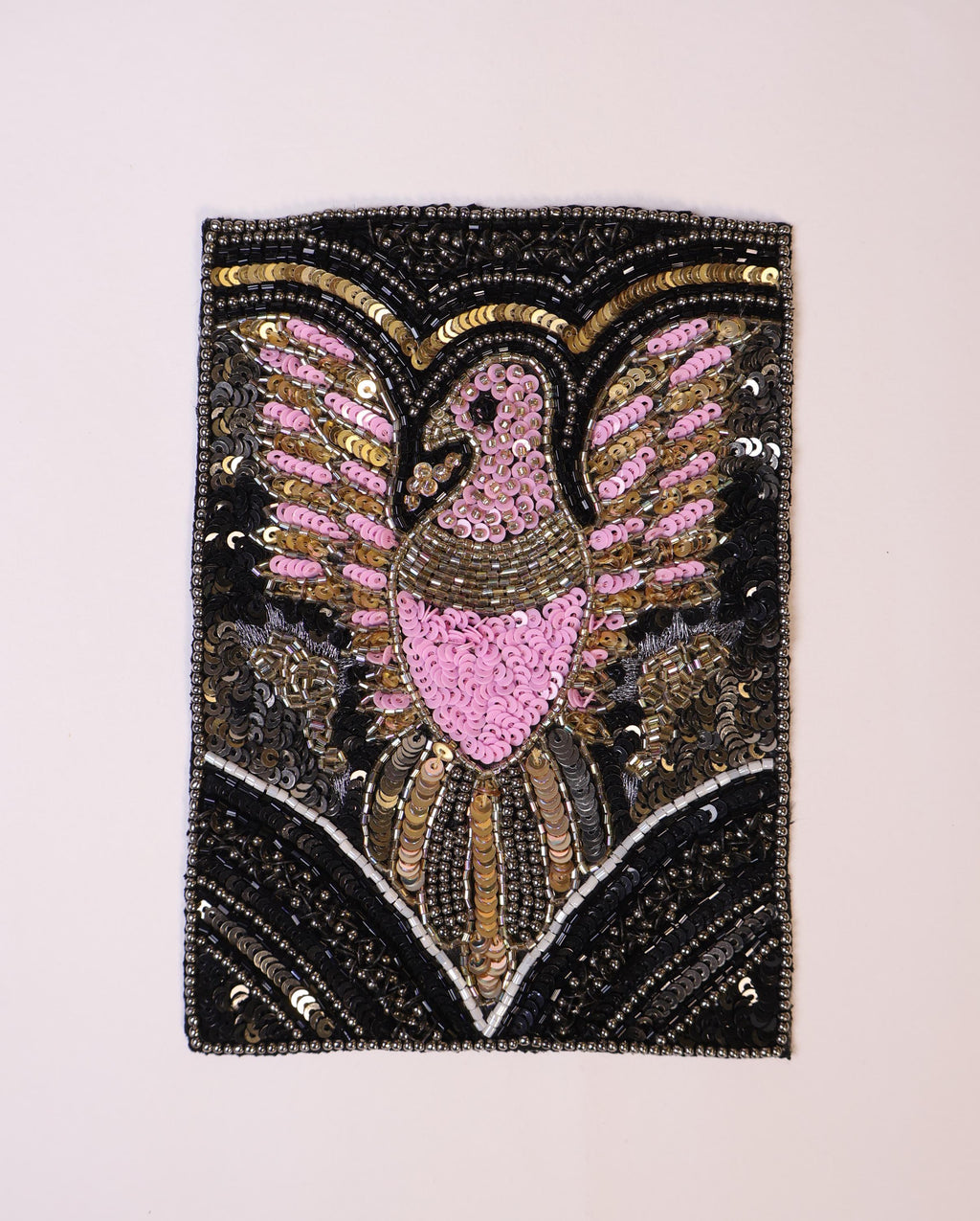 Embroidered Horse & Eagle Patch: Handmade Sew-On Applique