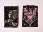 Embroidered Horse & Eagle Patch: Handmade Sew-On Applique