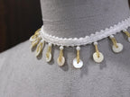 Coral Shell Pearl Choker: Handmade Boho Festival Jewelry
