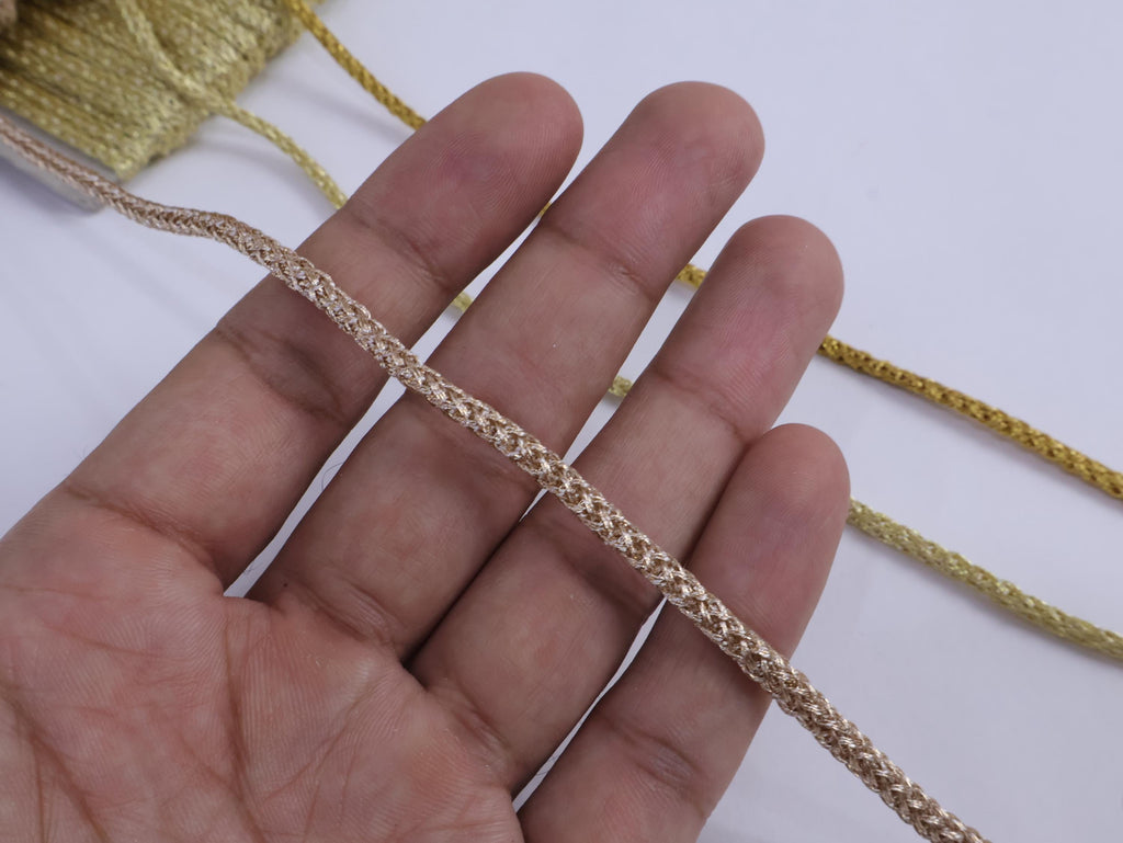 Zari Thread Braid Dori: Indian Trim, Jewelry Making, Gift Wrap - 9 Yards