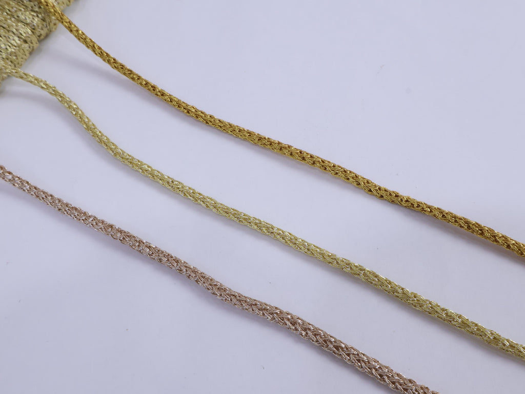 Zari Thread Braid Dori: Indian Trim, Jewelry Making, Gift Wrap - 9 Yards