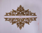 Zardozi Sleeve Patches: Antique Gold Indian Applique (1 Pair)