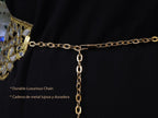 Antique Gold Mirrorwork Waist Belt: Adjustable Clasp, Classic Statement Jewelry