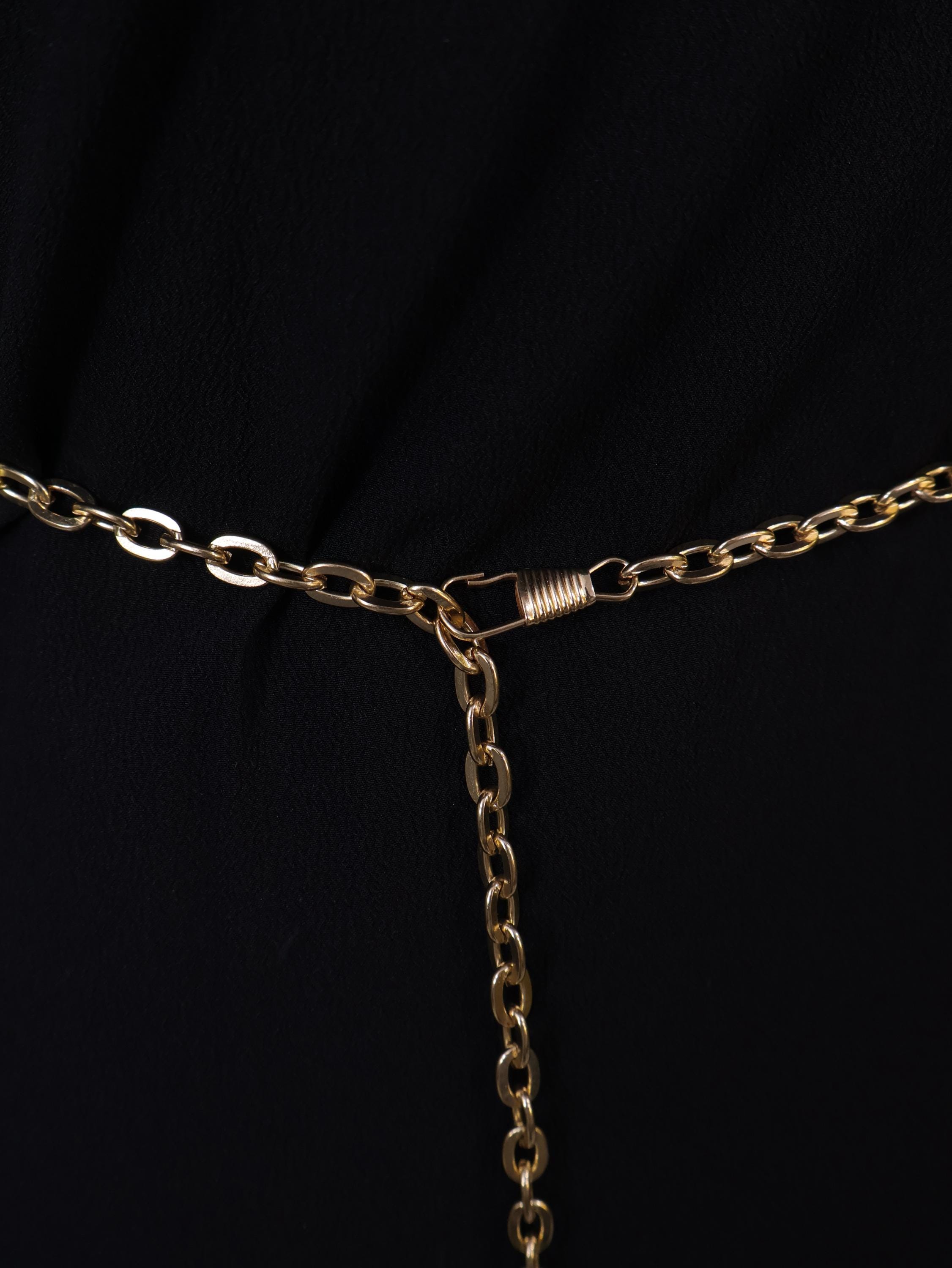 Gold Crystal Boho Choker: Handmade Festival Statement Collar