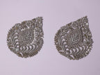 Clear Zardozi Embroidered Applique Patch (14x12 cm) - 1 Pc