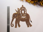 Elephant & Royal Master: Antique Gold Indian Embroidered Applique Patch