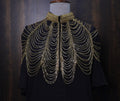 Golden Beaded Fringe Capelet: Wedding & Evening Accessory