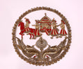 Red & Gold Baraat Applique Patch: Blouse back Patch 28cm Size